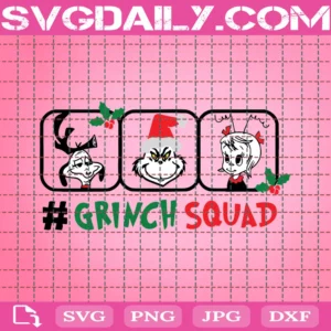 Grinch Squad Svg