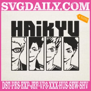 Haikyu Characters Embroidery Design