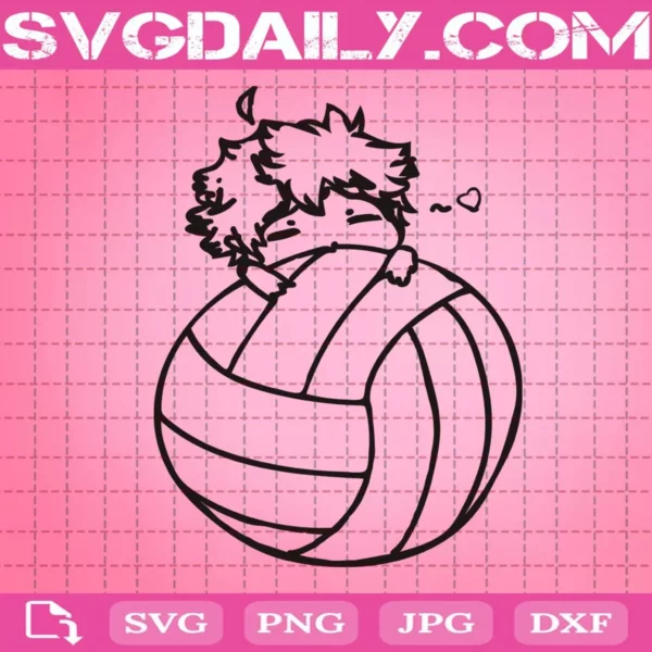 Haikyuu With Volleyball Svg