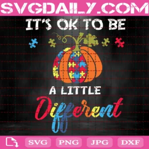 Halloween Autism Pumpkin Different Svg