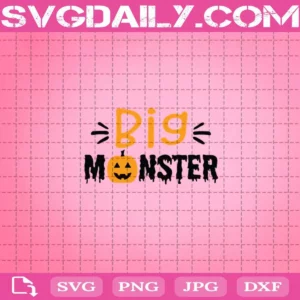Halloween Big Monster Svg