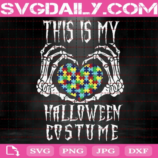 Halloween Costume Autism Awereness Svg