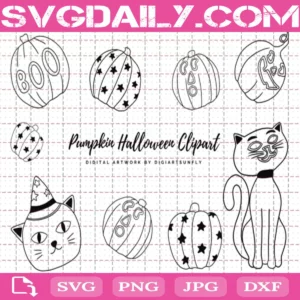 Halloween Doodle Bundle Svg Free