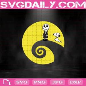 Halloween Jack Skellington Snoopy Svg