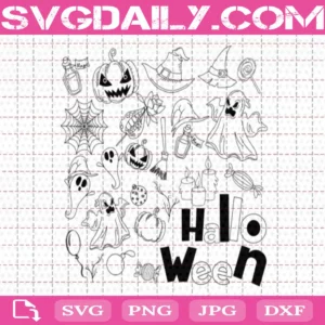 Halloween Pumpkin Ghost Bundle Svg Free