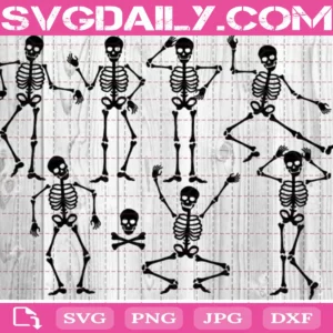Halloween Skeleton Bundle Svg Free