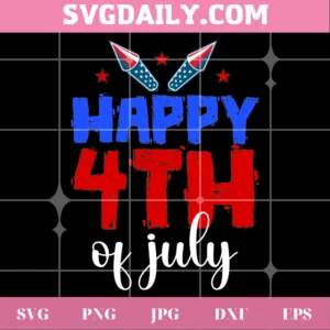 Happy 4Th Of July Svg Invert