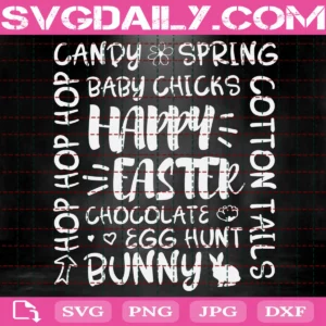 Happy Easter Bunny Svg