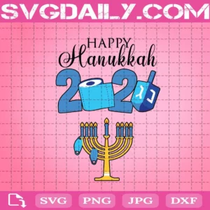 Happy Hanukkah 2020 Quarantine Hanukkah Jewish Face Mask Svg