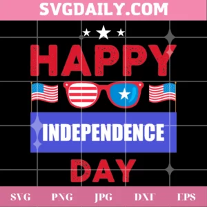 Happy Independence Day Svg Invert