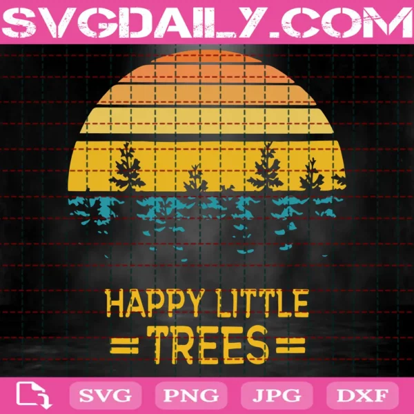 Happy Little Trees - Daily Free Premium Svg Files