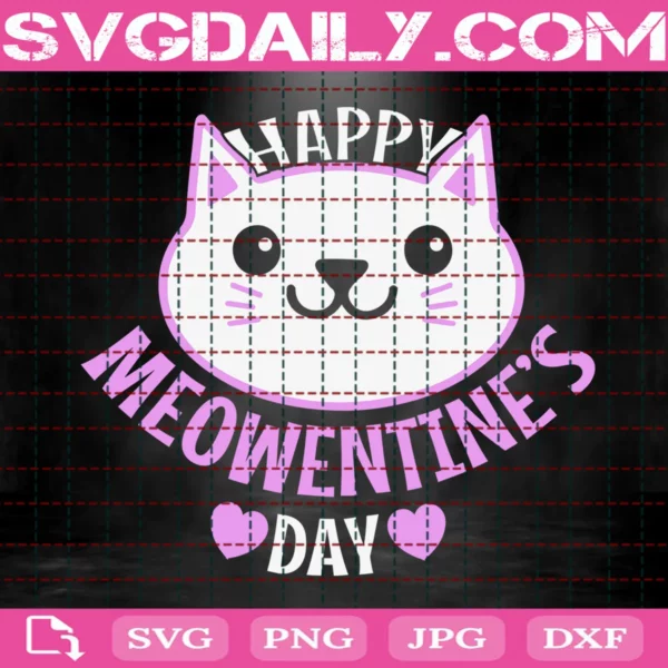 Happy Meowentine'S Day Svg