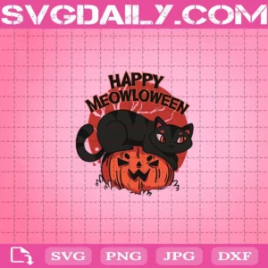 Happy Meowloween Svg