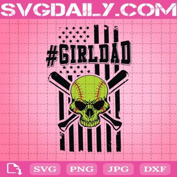 Hashtag Girl Dad Svg