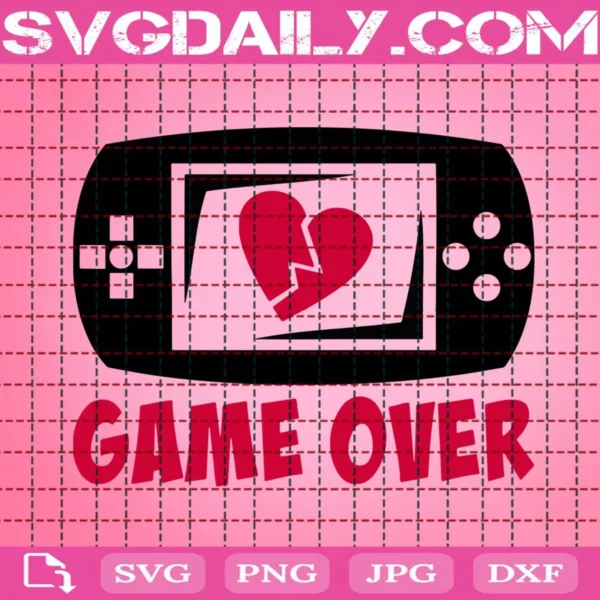Heart Game Over Svg