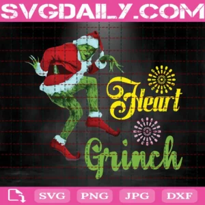 Heart Grinch Svg