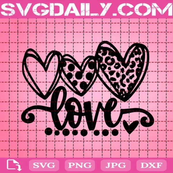 Heart Love Svg, Valentines Svg