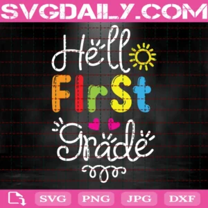 Hello First Grade Svg