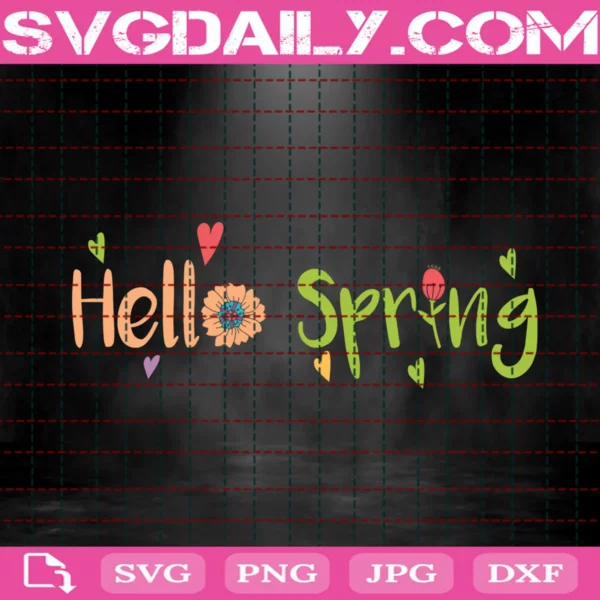 Hello Spring Svg
