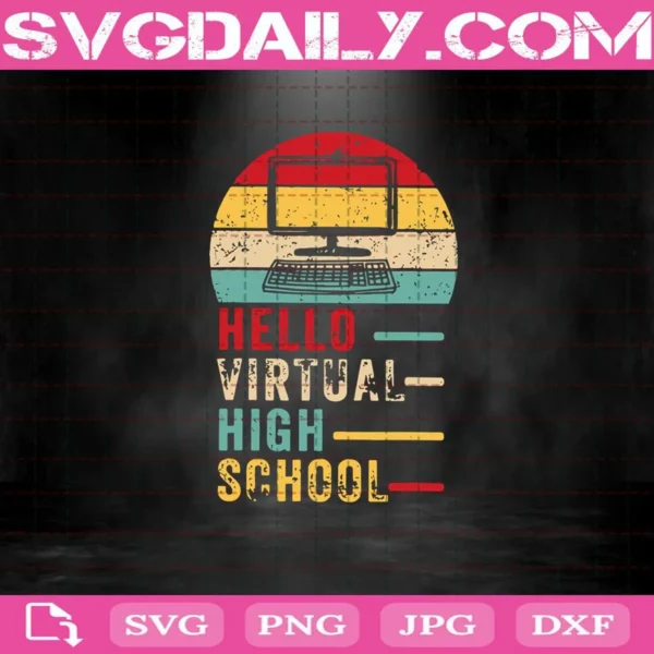 Hello Virtual High School Svg