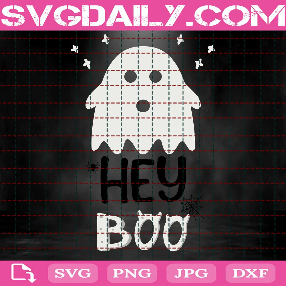 Hey Boo Svg, Ghost Svg