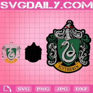 High Detail Slytherin Uniform Emblem Color Svg