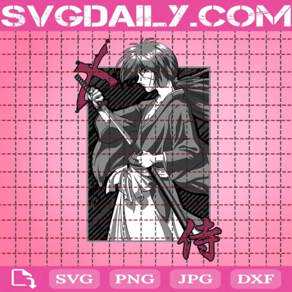 Himura Kenshin Samurai Svg