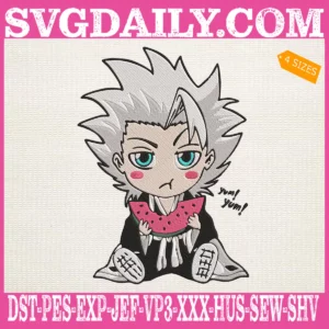 Hitsugaya Toushirou Embroidery Design
