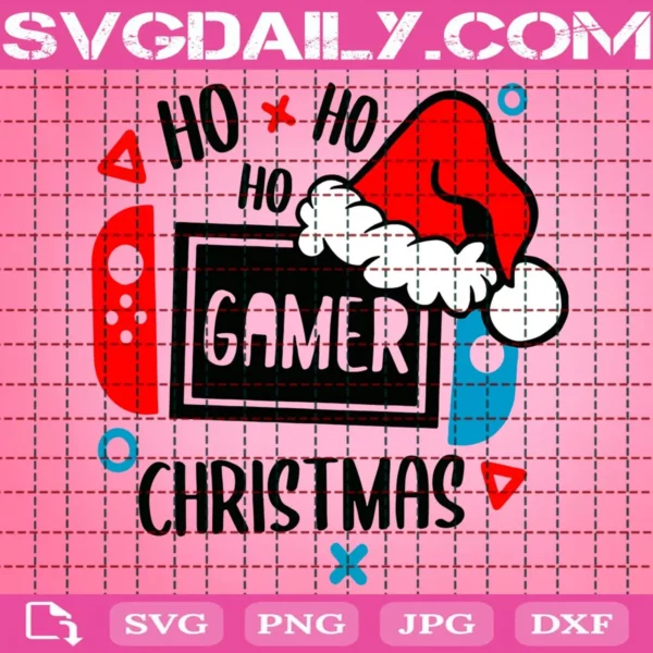 Ho Ho Ho Gamer Christmas Svg