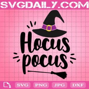 Hocus Pocus Svg, Witch Broom Svg