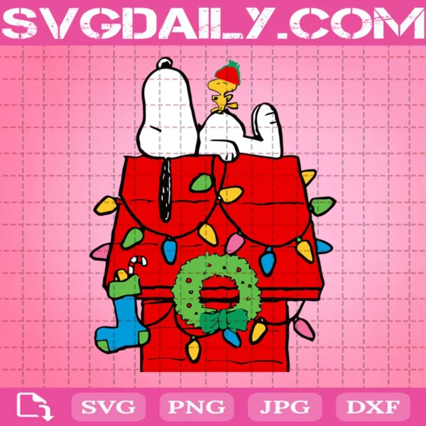 Home Snoopy Christmas Svg