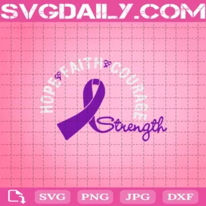 Hope Faith Courage Strength Svg