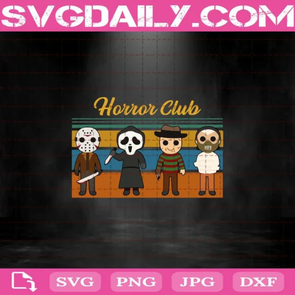 Horror Club Svg, Horror Club Halloween Svg