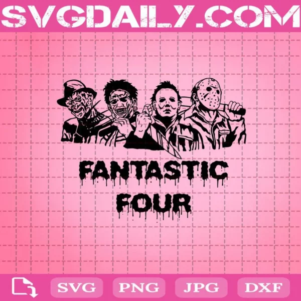 Horror Movies Fantastic Four Svg