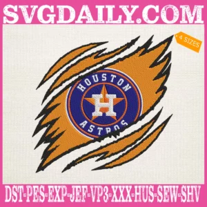 Houston Astros Embroidery Design