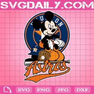 Houston Astros Mickey Svg