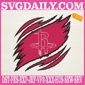 Houston Rockets Embroidery Design