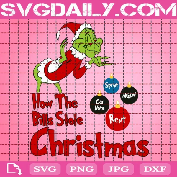 How The Bills Stole Christmas Svg