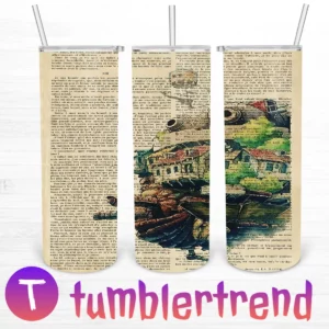 Howl's Moving Castle Light 20oz Skinny Tumbler