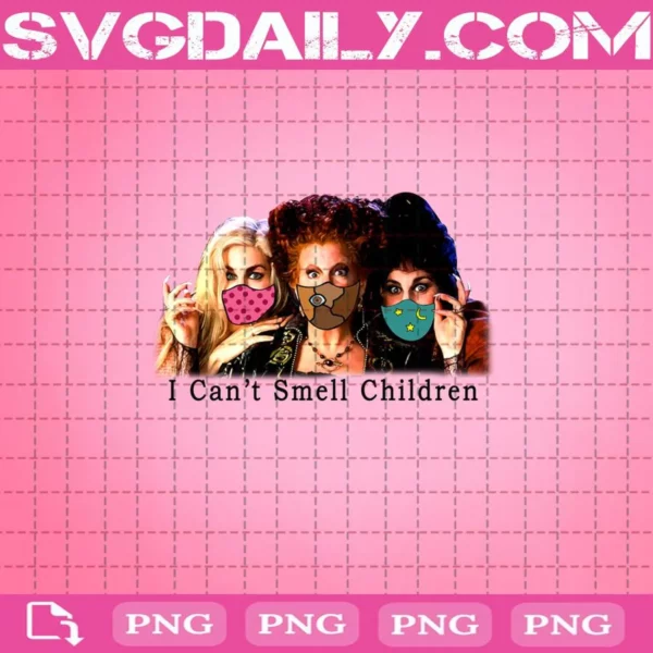 I Can't Smell Children Hocus Pocus Witches With Face Masks Png