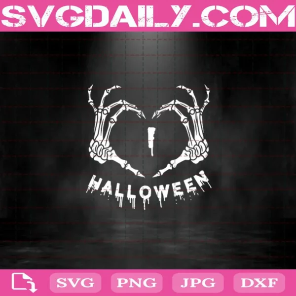I Love Halloween Svg