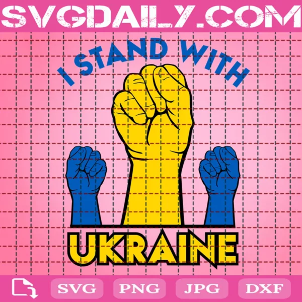 I Stand With Ukraine Svg