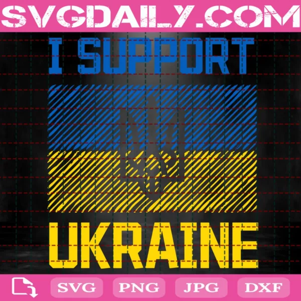 I Support Ukraine Svg