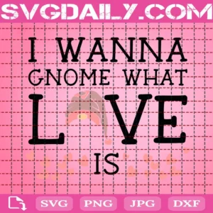 I Wanna Gnome What Love Is Svg