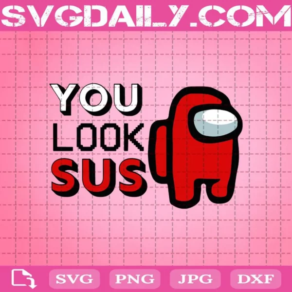 Imposter Among Game Us You Look Sus Svg