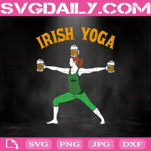 Irish Yoga Svg, Namaster Svg
