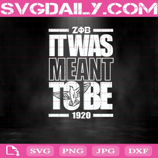 It Was Meant To Be 1920 Svg
