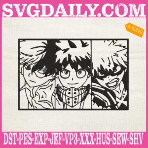 Izuku Katsuki My Hero Academy Embroidery Design