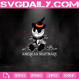 Jack Skellington American Nightmare Svg
