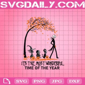 Jack Skellington It’S The Most Wonderful Time Svg
